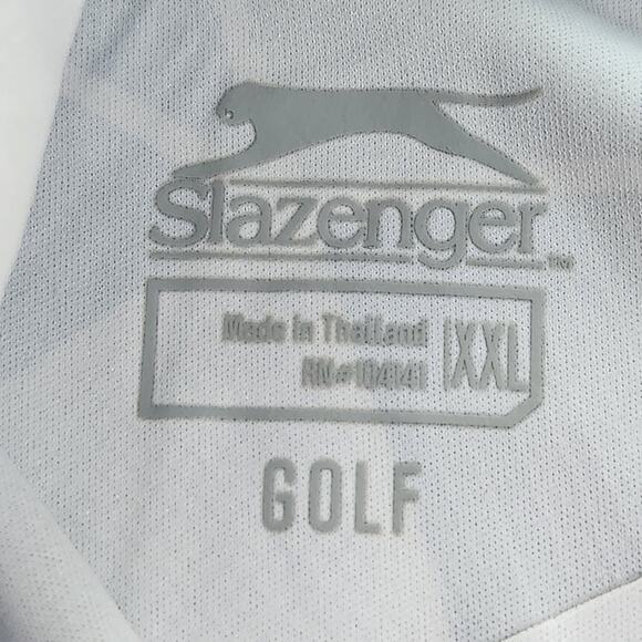 Slazenger Golf sleeveless polo top white geometric print size XXL - Picture 6 of 9